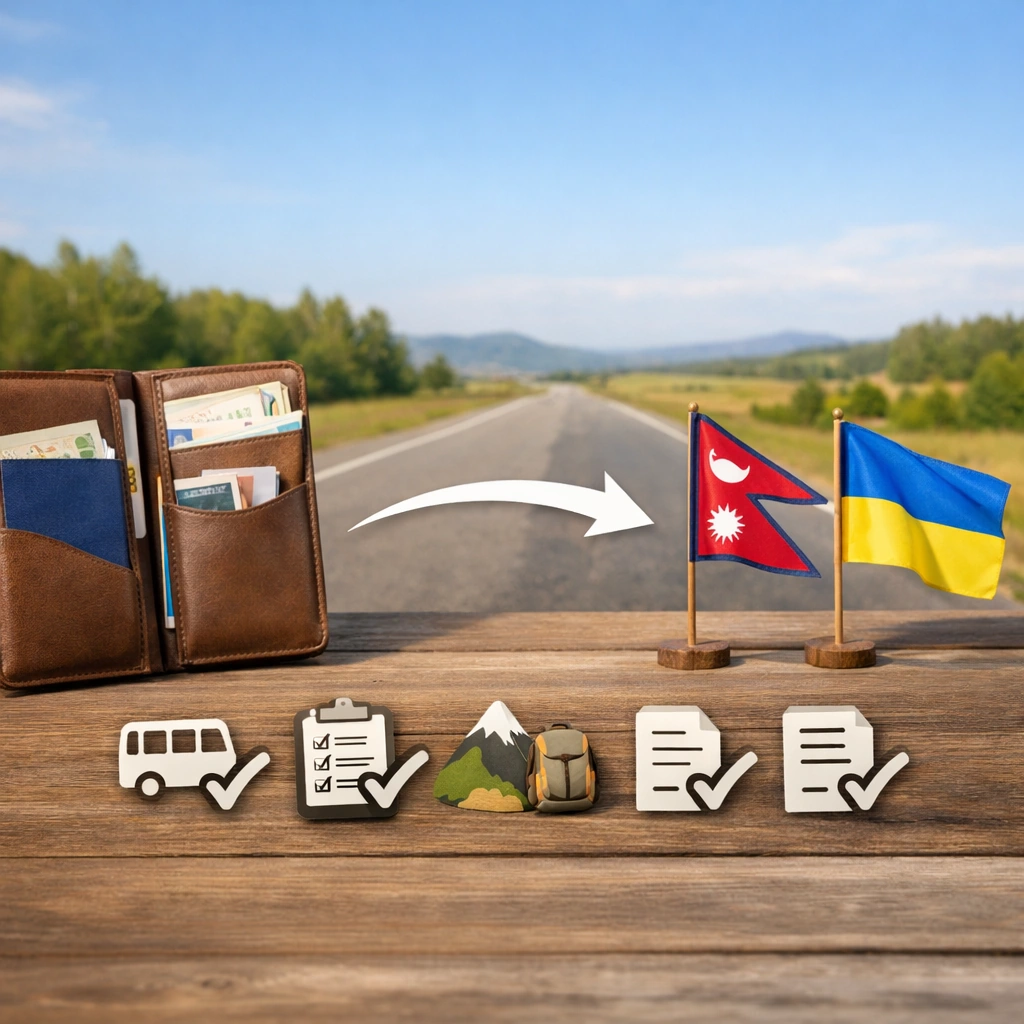 Przewodnik wjazdu na Ukrainę dla obywateli Nepalu 2026