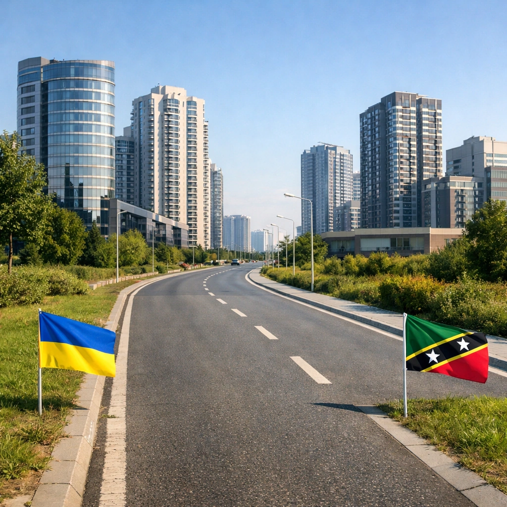 Guide d’entrée en Ukraine pour les citoyens de Saint-Kitts-et-Nevis 2026
