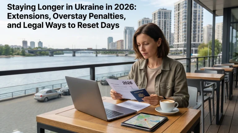 Staying Longer in Ukraine in 2026: Extensions, Overstay Penalties, and Legal Ways to Reset Days
