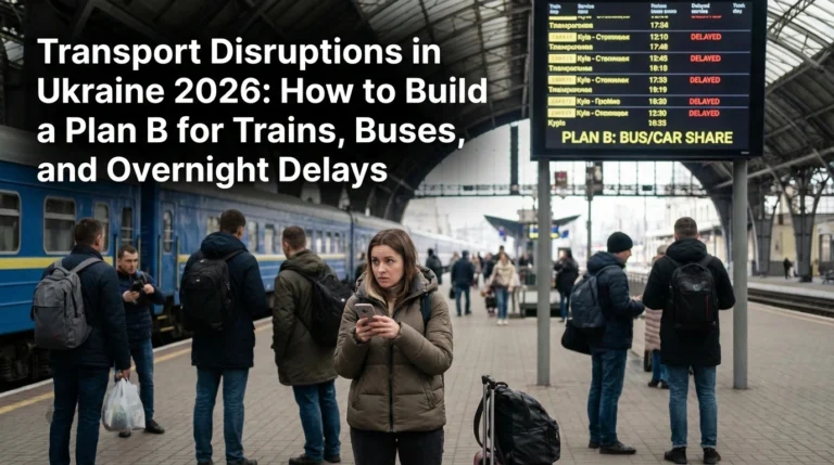 Transport Disruptions in Ukraine 2026: How to Build a Plan B for Trains, Buses, and Overnight Delays